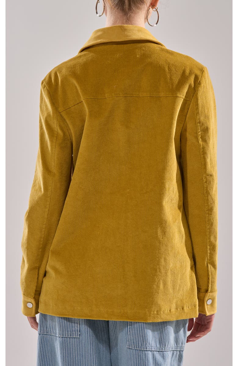 AZALEA WANG Geraldine Corduroy Jacket, Alternate, color, Mustard