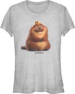 Hoppers Junior's Hoppers Happy King George Pose Graphic T-Shirt