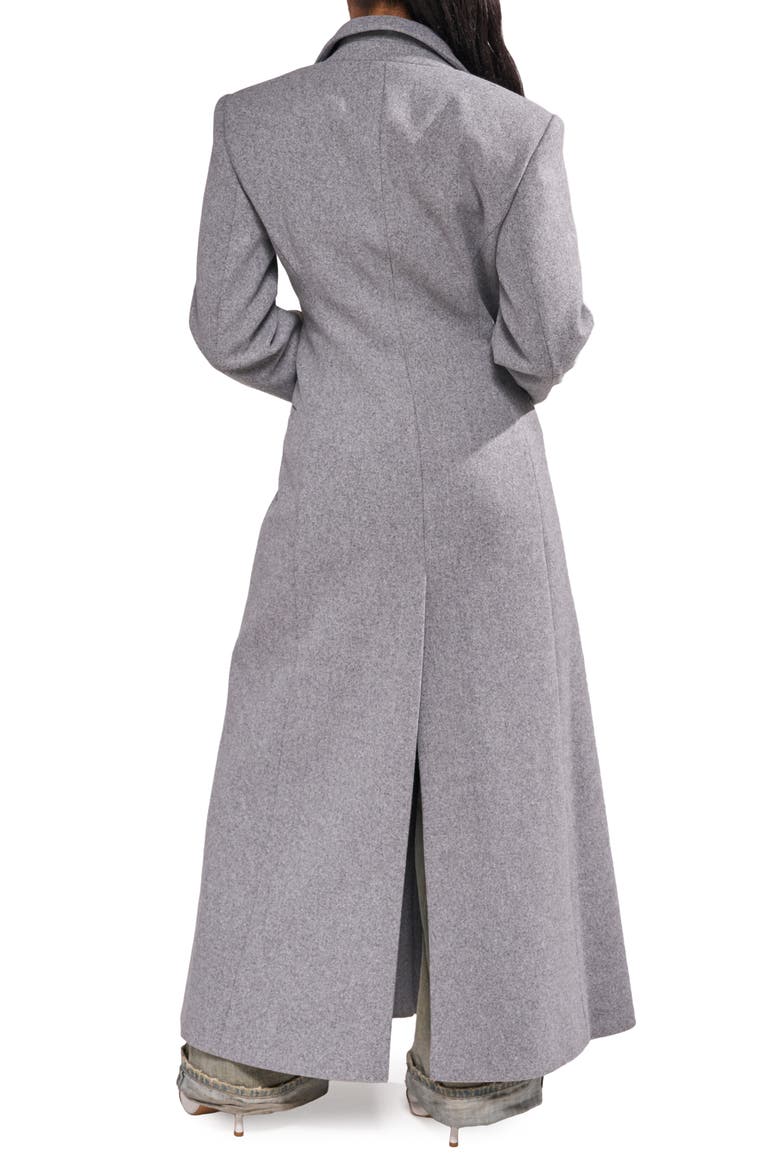 Haloir Double Breasted Trench Coat, Alternate, color, GREY