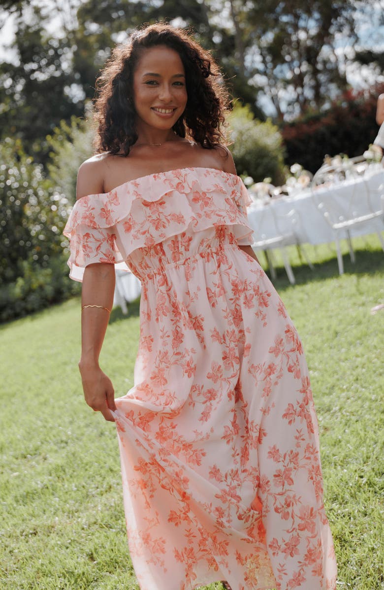 Petal & Pup Majesty Maxi Dress, Alternate, color, Rose Pink Floral