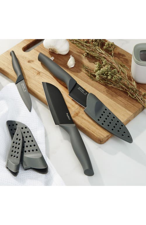 Berghoff Dina Vector 3-piece Knives & Covers Set In Grey