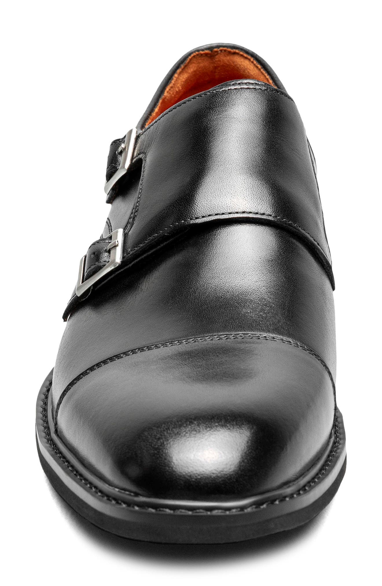 Stacy Adams Boswell Double Monk Strap Shoe, Alternate, color, Black