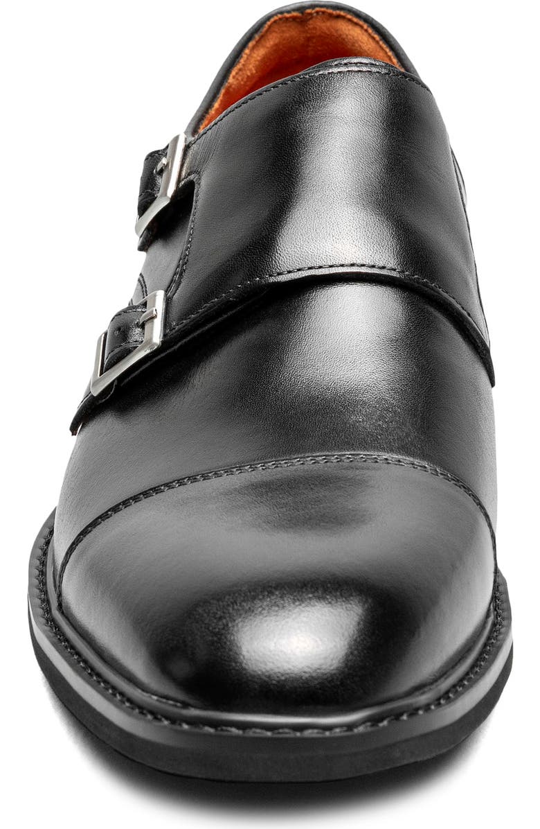 Stacy Adams Boswell Double Monk Strap Shoe, Alternate, color, Black