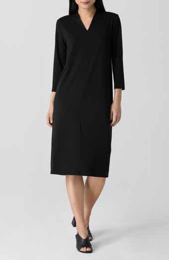 Eileen Fisher Jersey Sheath Midi Dress