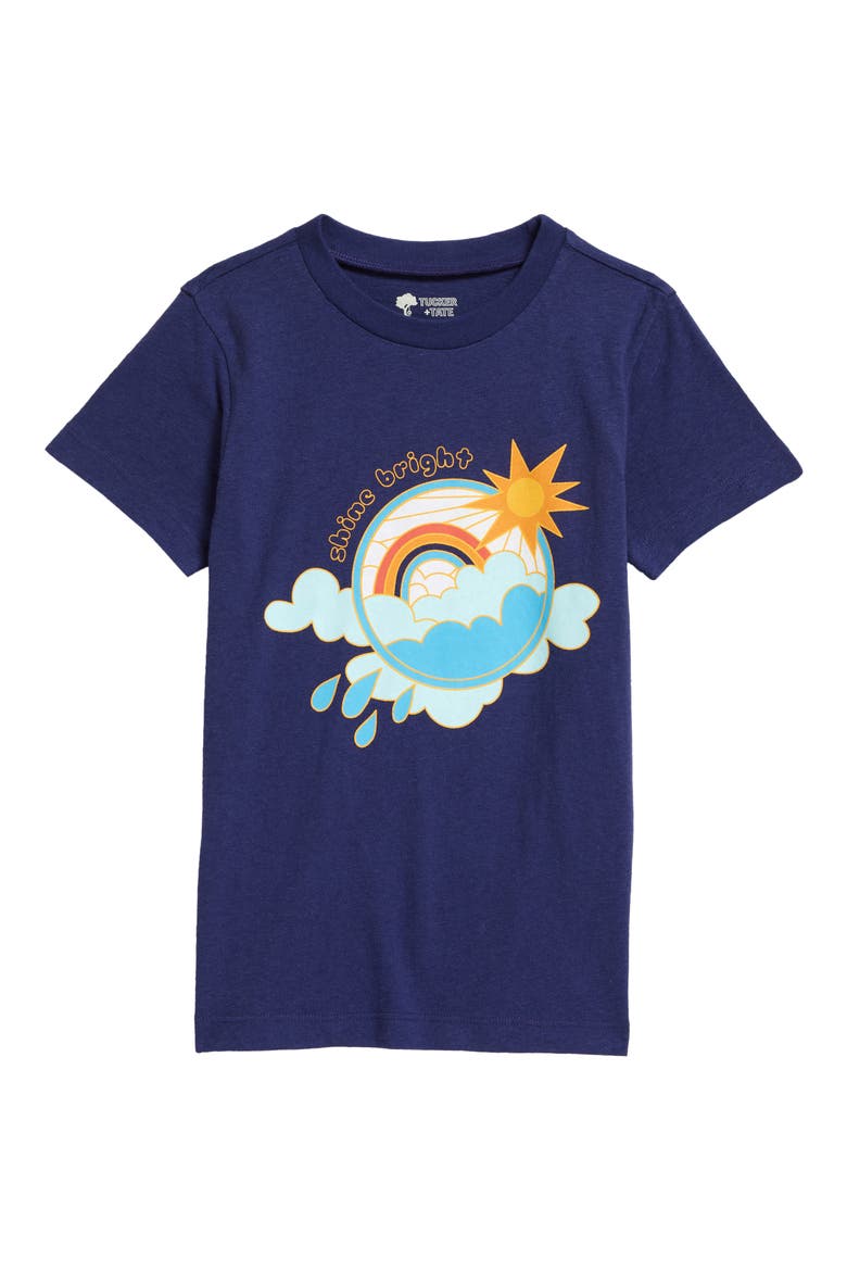 Kids' Graphic T-Shirt, Main, color, BLUE TWILIGHT SHINE BRIGHT
