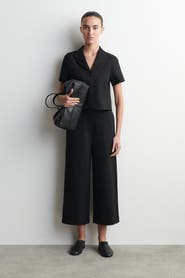 COS Twill-jersey Straight-leg Culottes