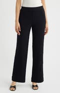 Anne Klein Textured Pull-On Wide Leg Pants