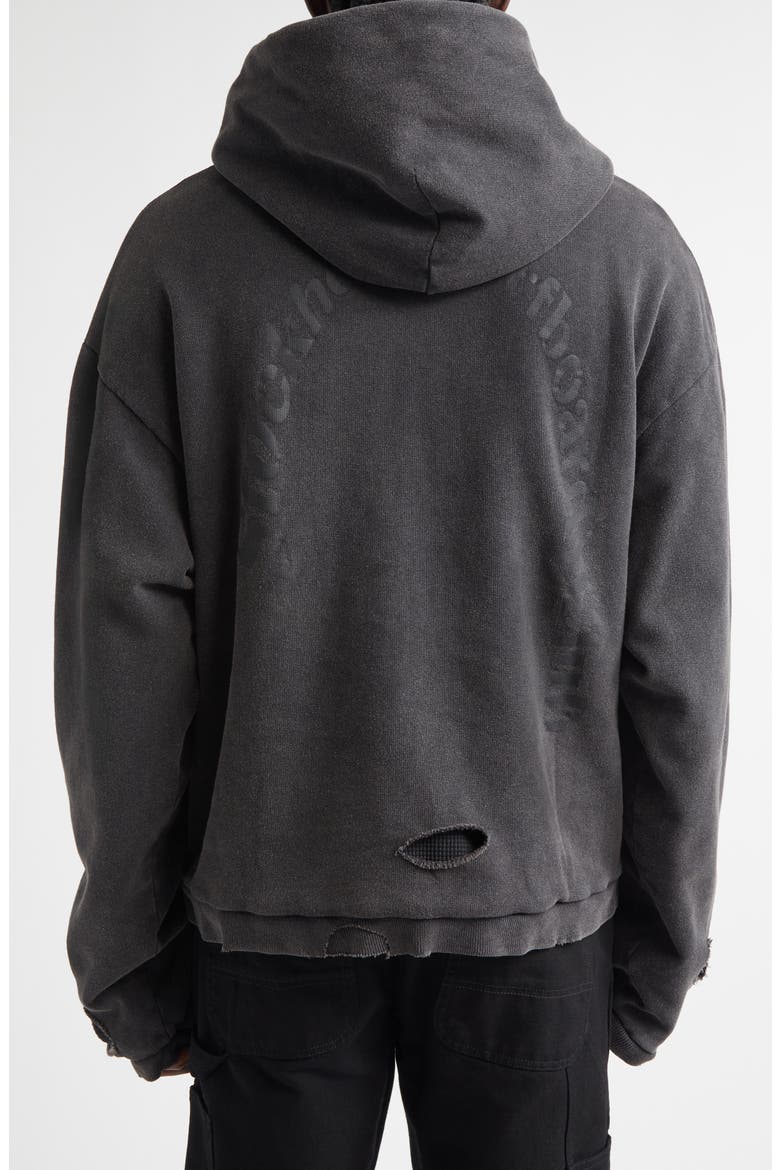 Ulf Distressed Back Logo Graphic Hoodie, Alternate, color, MOUNTAIN GREY
