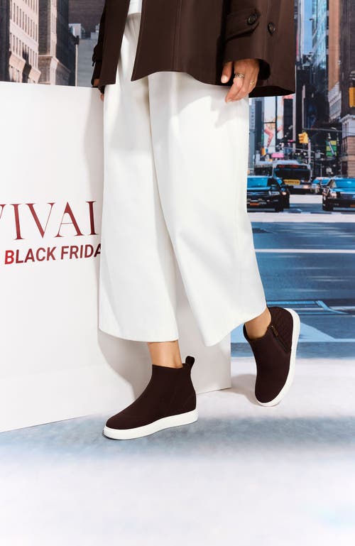 Vivaia Round-toe Hidden Wedge Sneakers In Brown