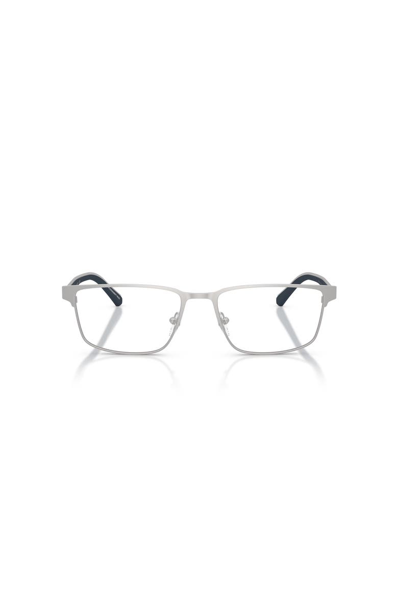 54mm Rectangle optical glasses, Alternate, color, Silver