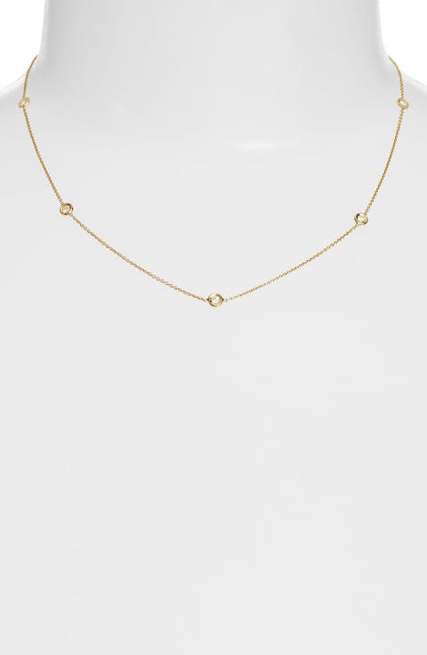 Diamond Station Necklace