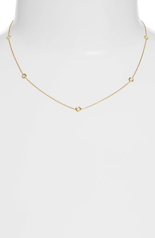 Roberto Coin Diamond Station Necklace in White 