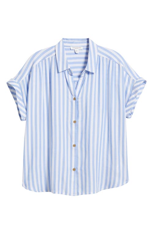 BEACHLUNCHLOUNGE BEACHLUNCHLOUNGE DARBY SHORT SLEEVE BUTTON-UP SHIRT
