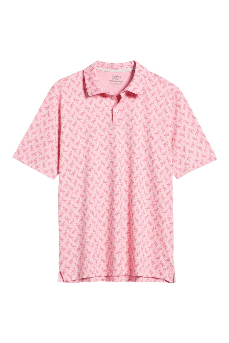 XC4® Flamingo Print Performance Golf Polo, Alternate, color, PINK
