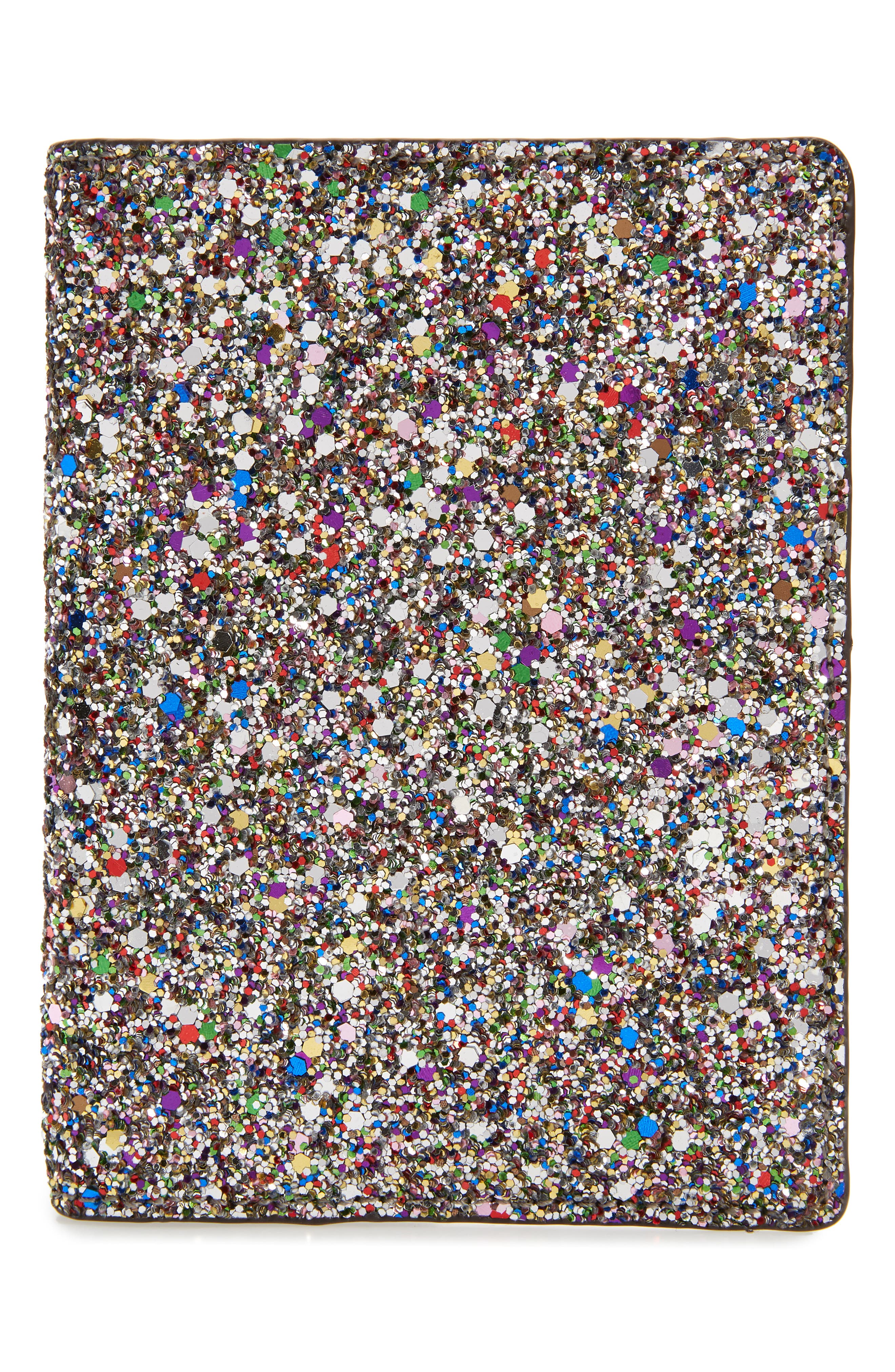 Rebecca Minkoff Glitter Passport Holder, Main, color, 