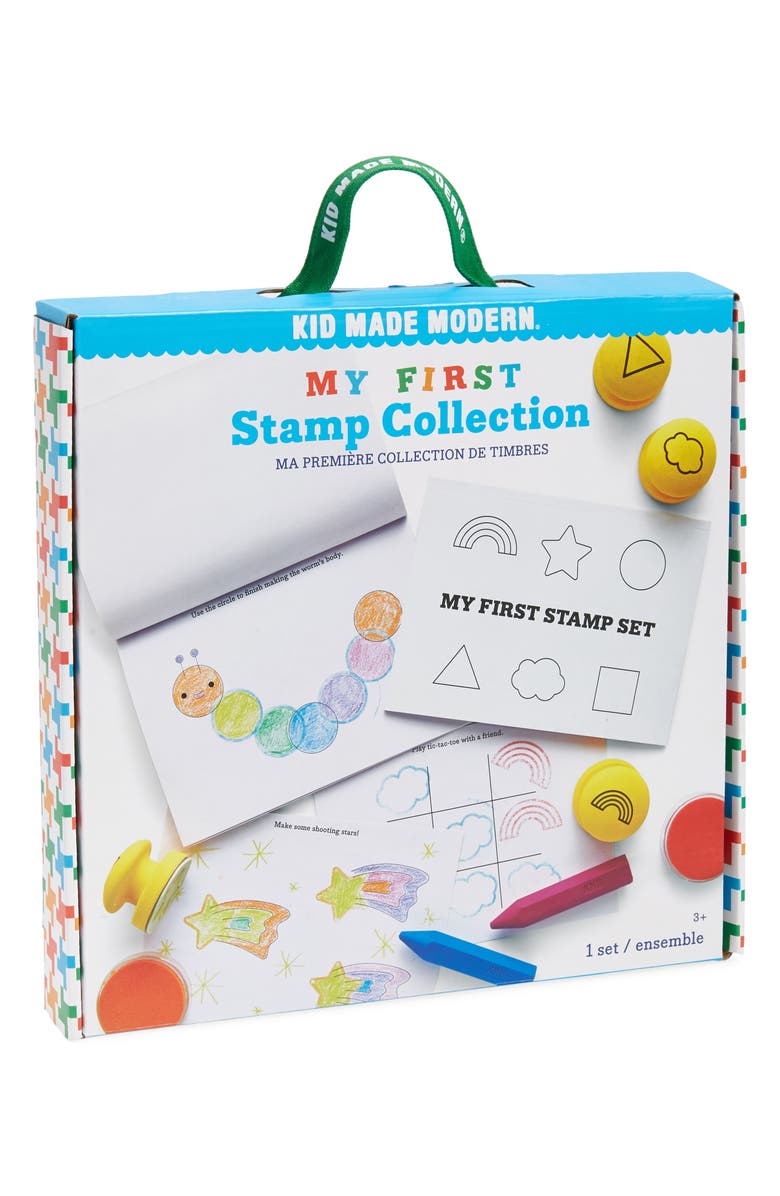 Kid Made Modern My First Stamp Collection Set, Main, color, 
