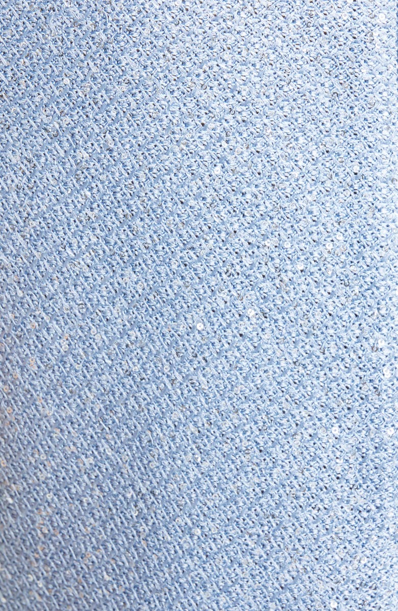 St. John Evening Stud Trim Sequin Knit A-Line Minidress, Alternate, color, 