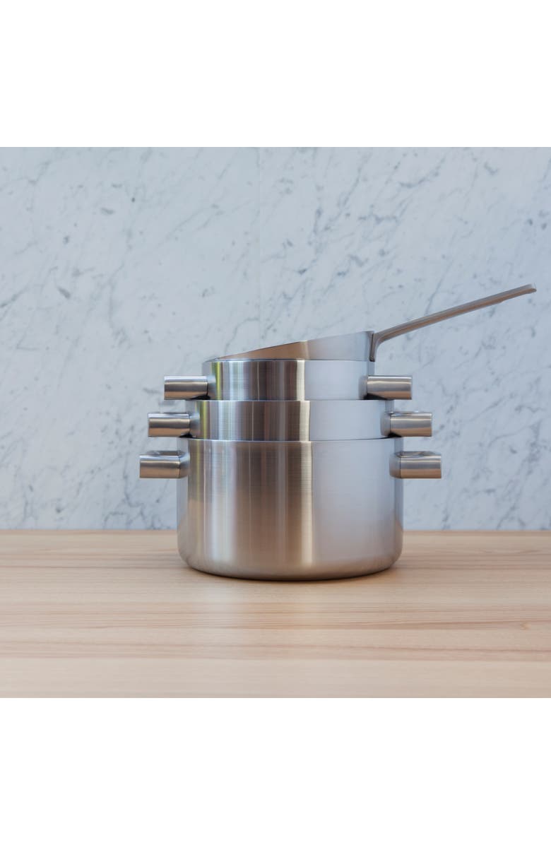 BergHOFF Ron 3.2-Quart Covered Stockpot, Alternate, color, Silver