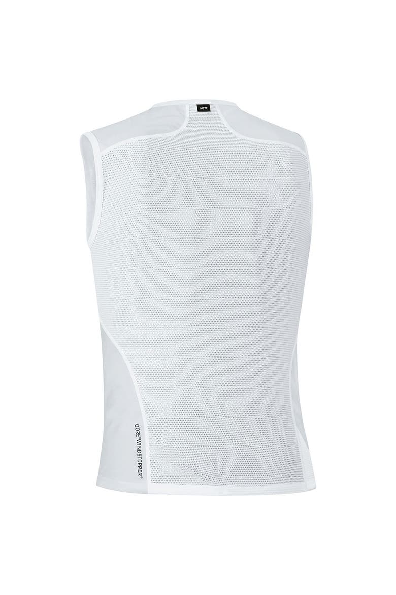Men's Windstopper Base Layer Sleeveless Shirt, Alternate, color, Light Grey/White