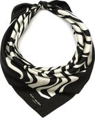 Kurt Geiger London Monochrome Wave Square Scarf