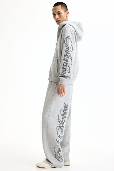 Oversized Printed Cotton Sweatpants