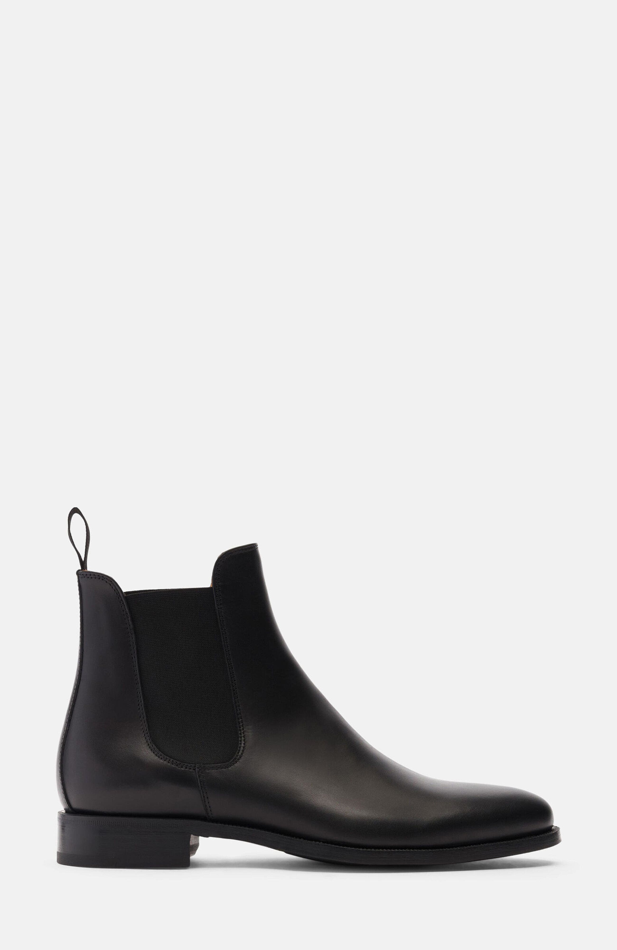 SCAROSSO Giancarlo Chelsea Boots, Alternate, color, Black Calf