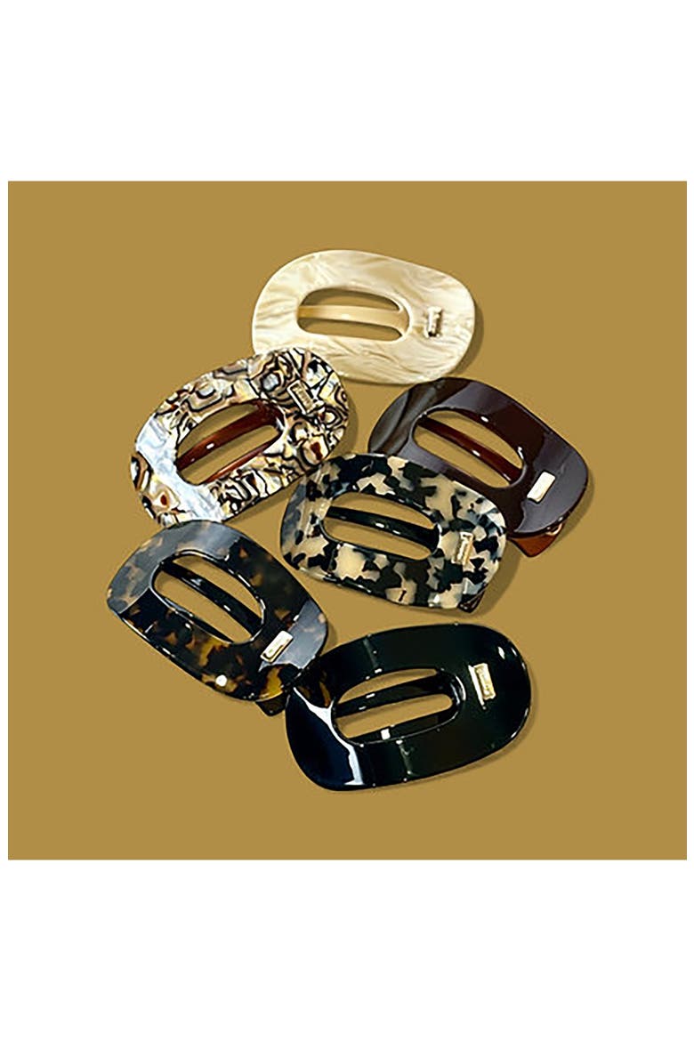 Oval Yoga Clip, Alternate, color, IVORY