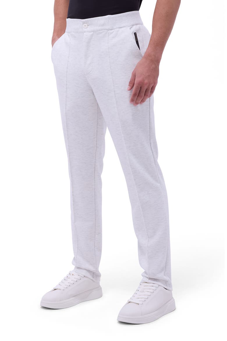 Soft Touch Knit Pintuck Pants, Main, color, CHALK