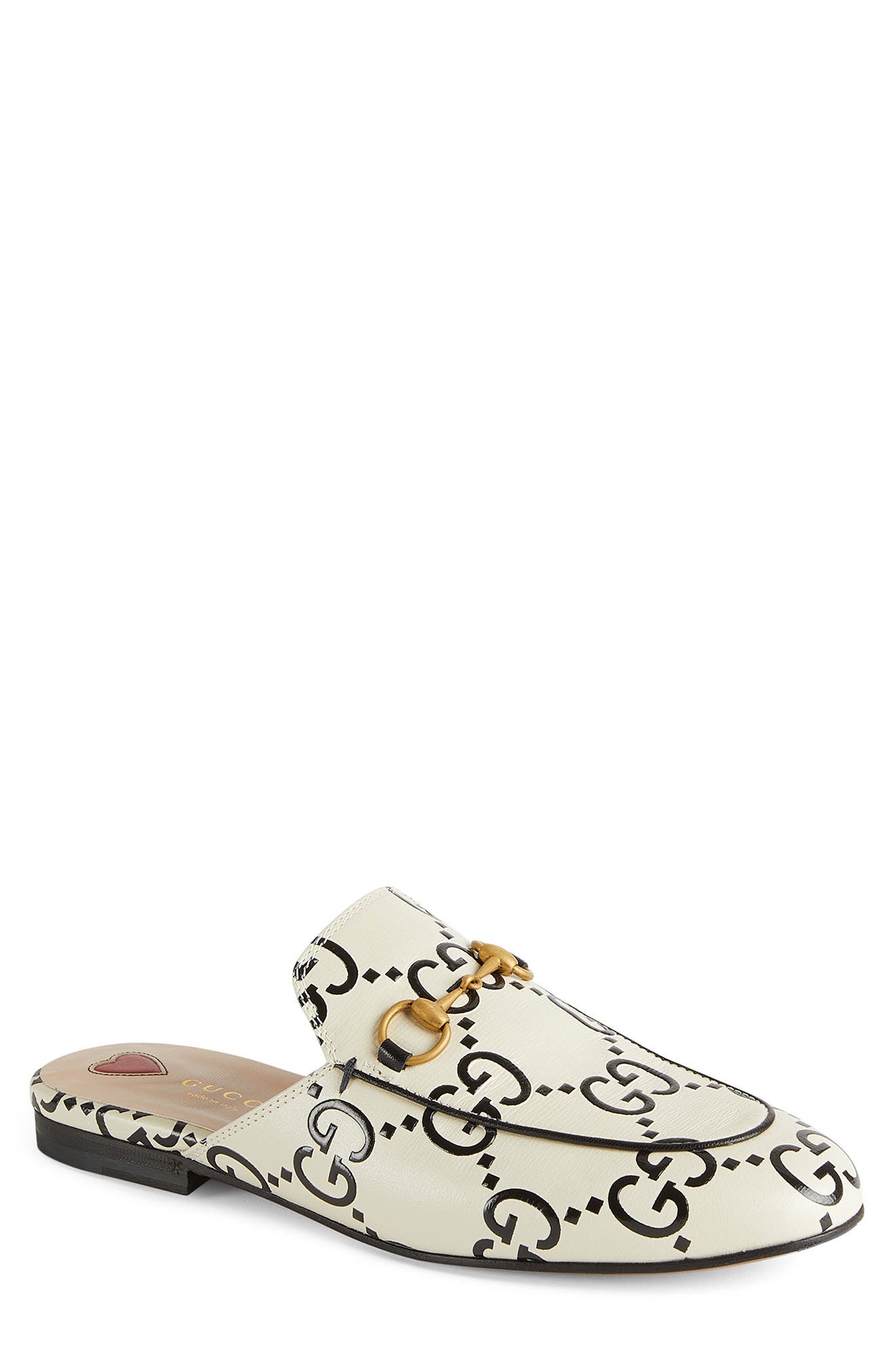 Gucci Princetown GG Logo Horsebit Mule, Main, color, 