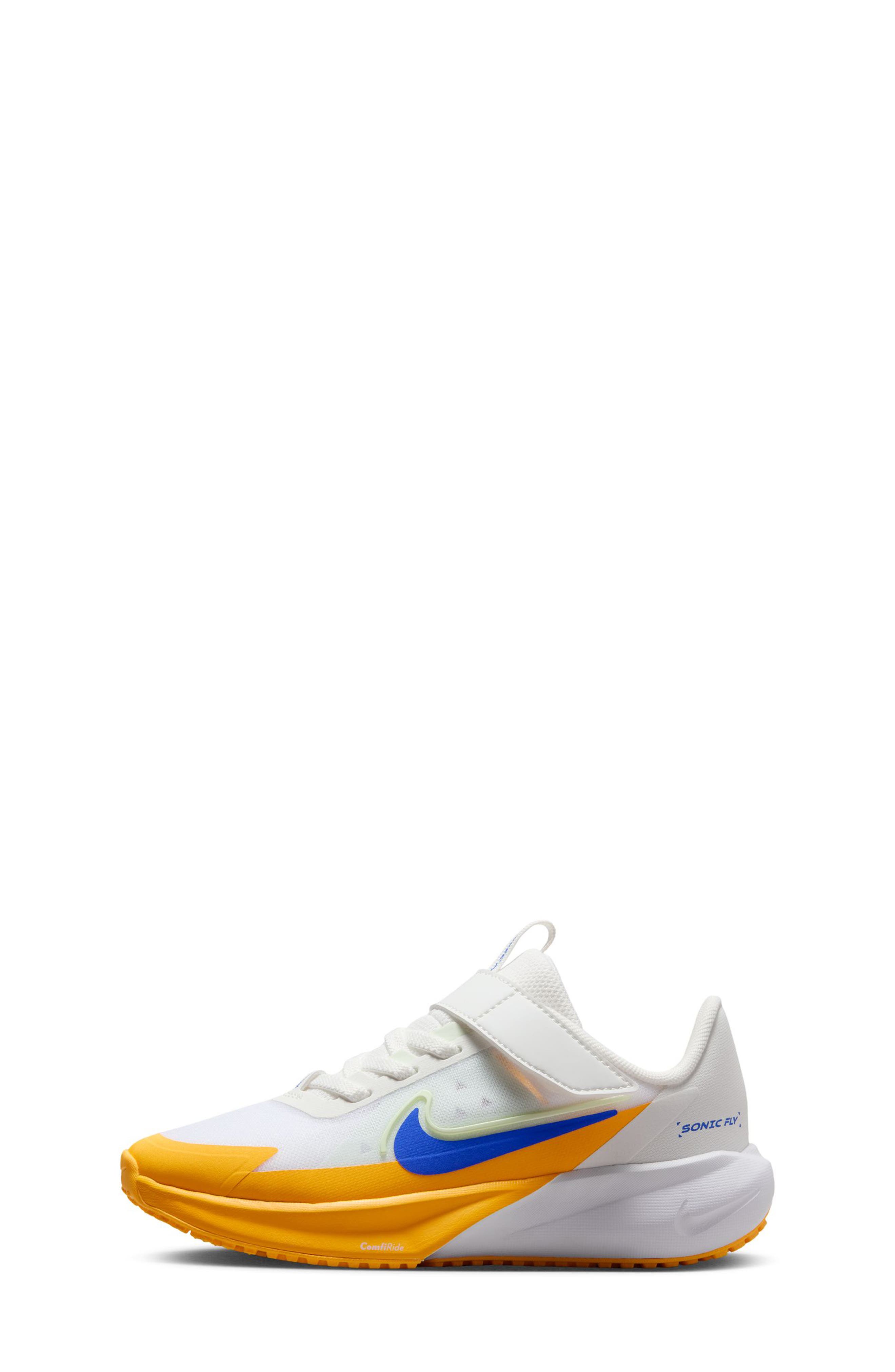 Nike Kids' Sonic Fly Running Shoe, Alternate, color, White/ Hyper Royal/ Volt