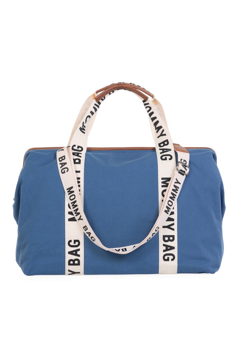 Mommy Signature Diaper Bag, Alternate, color, INDIGO