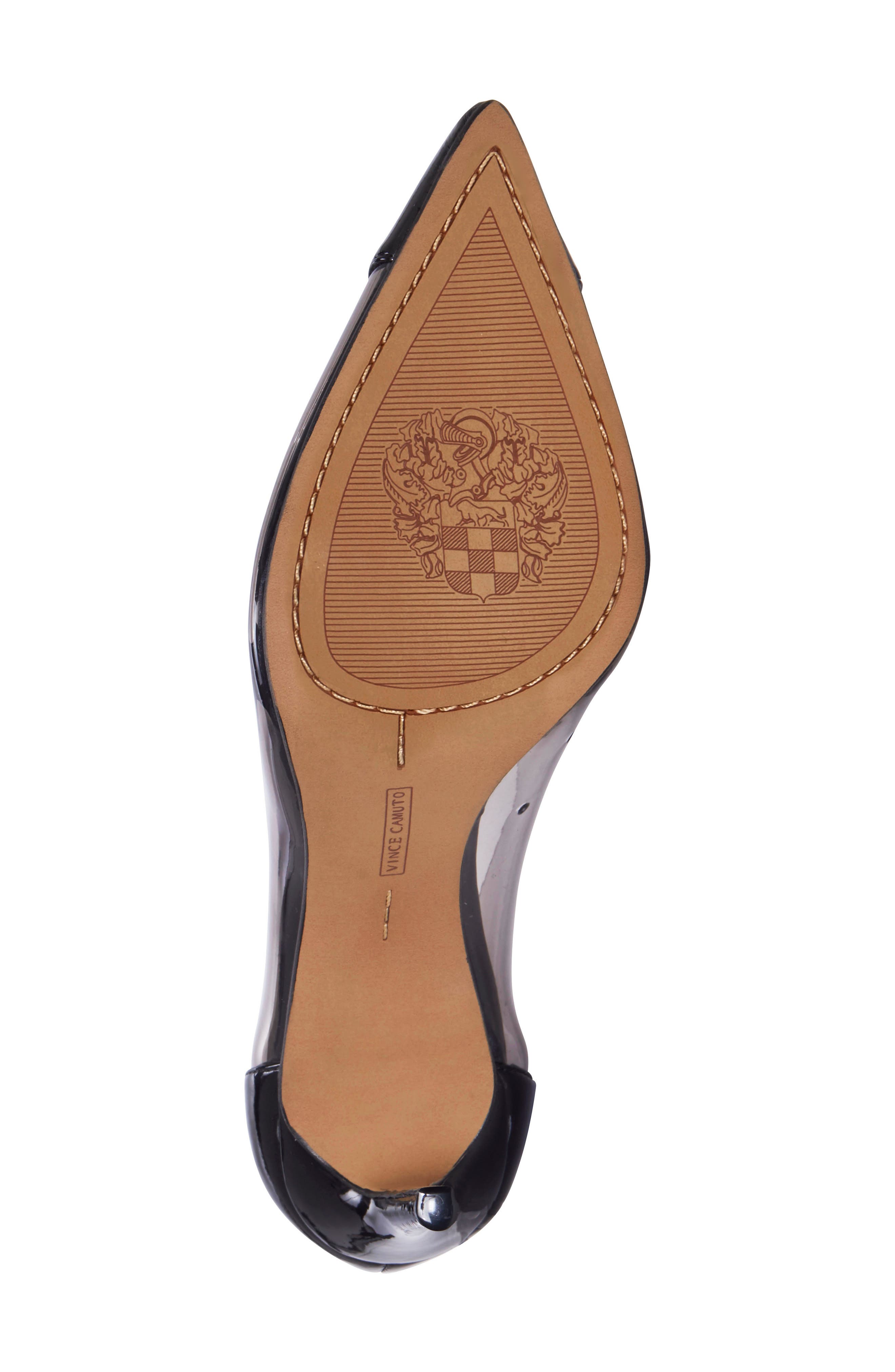 Poised Cap Toe Clear Pump, Alternate, color, SMOKE BLACK