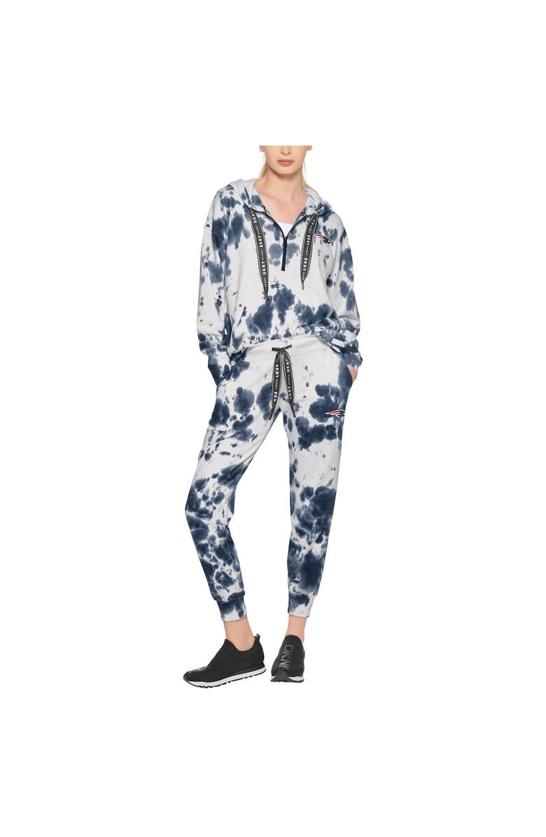 DKNY SPORT Women's DKNY Sport White/Navy New England Patriots Melody Tie-Dye Jogger Pants, Alternate, color, White