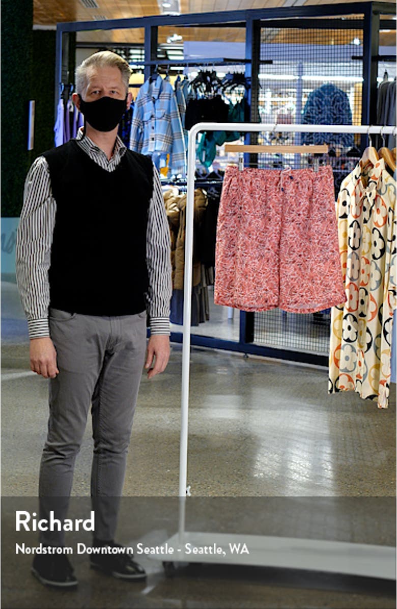 Pacific Palms Floral Swim Trunks, sales video thumbnail