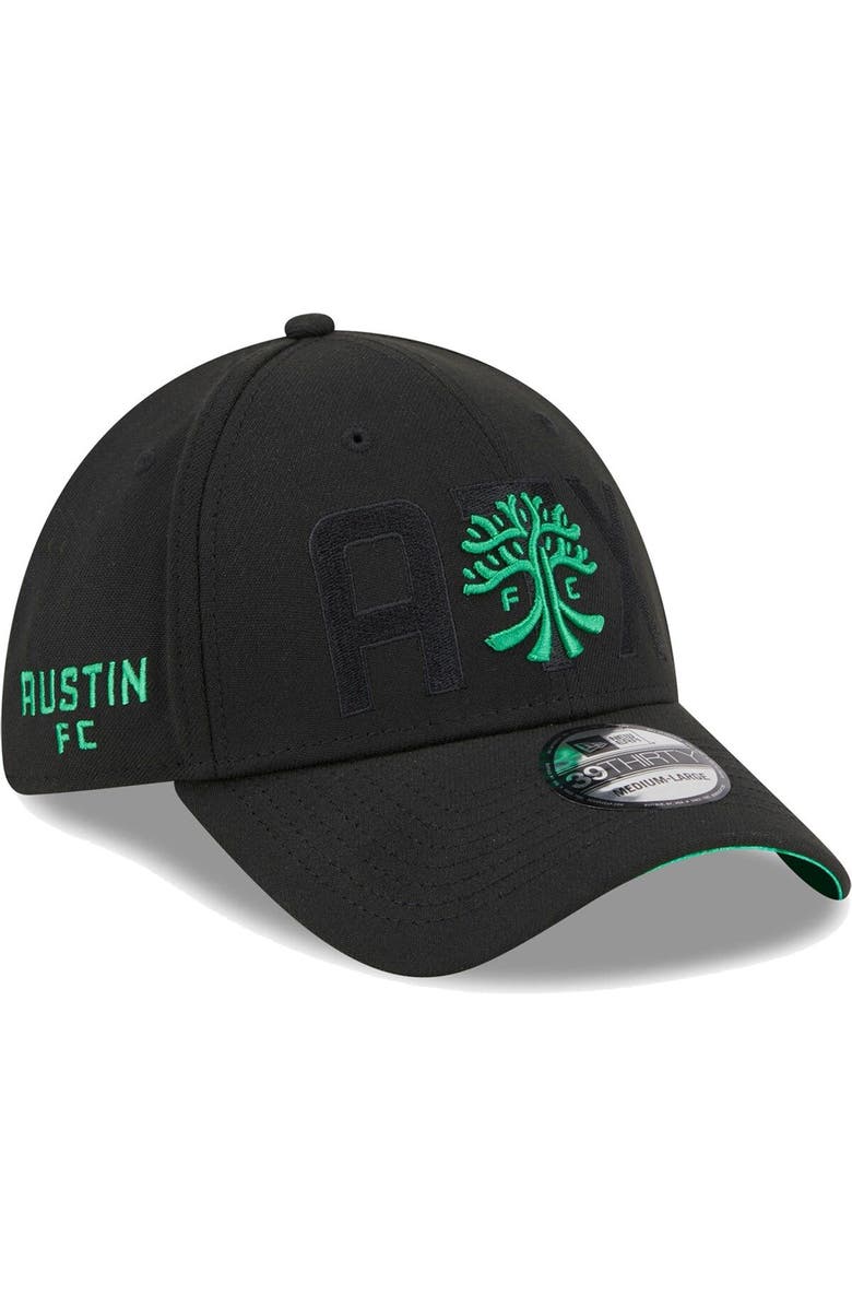 New Era Men's New Era Black Austin FC Kick Off 39THIRTY Flex Hat, Main, color, 