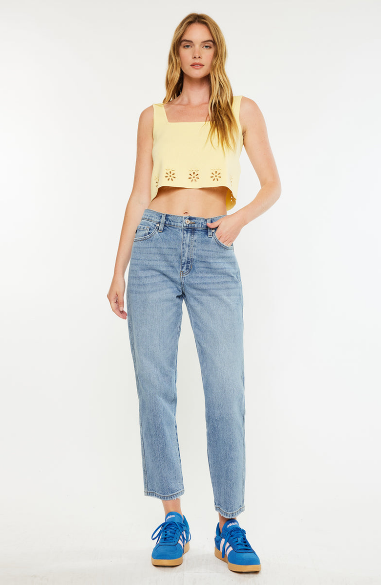 KanCan Gabby High Rise Slouch Fit Jeans, Alternate, color, Medium Wash