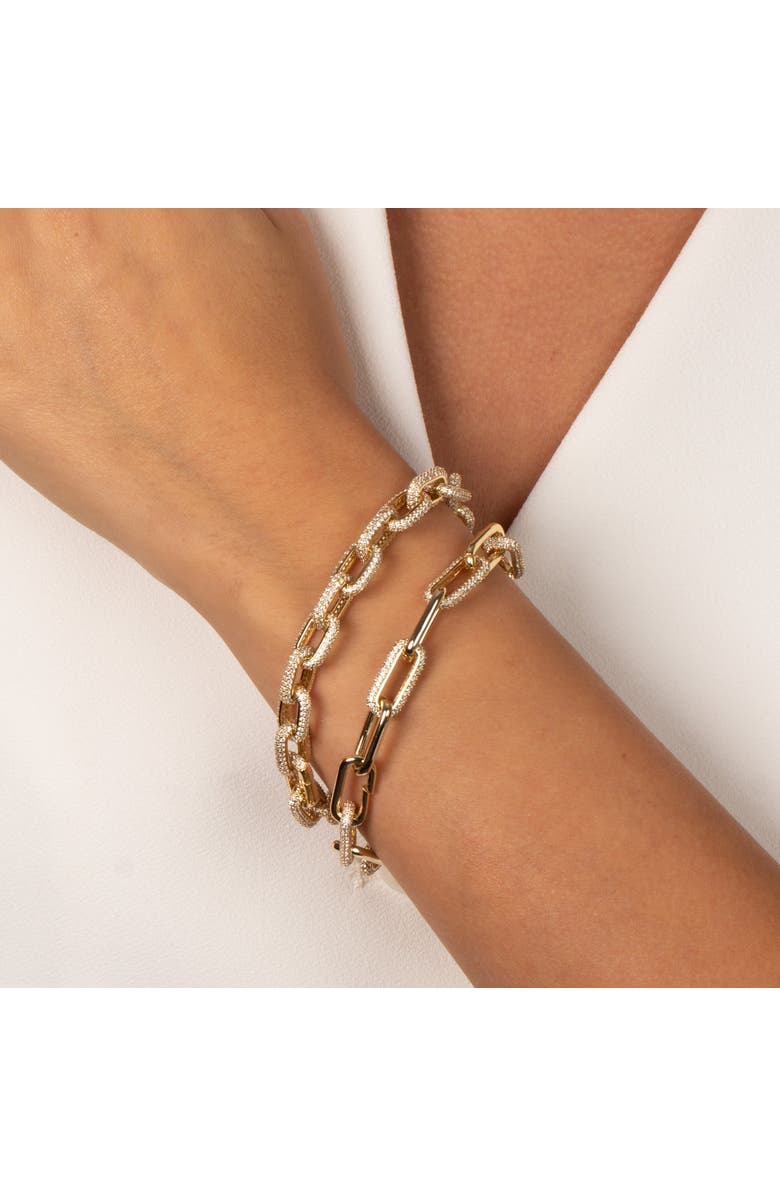 BY ADINA EDEN CZ Pave Fancy Box Link Bracelet, Alternate, color, 