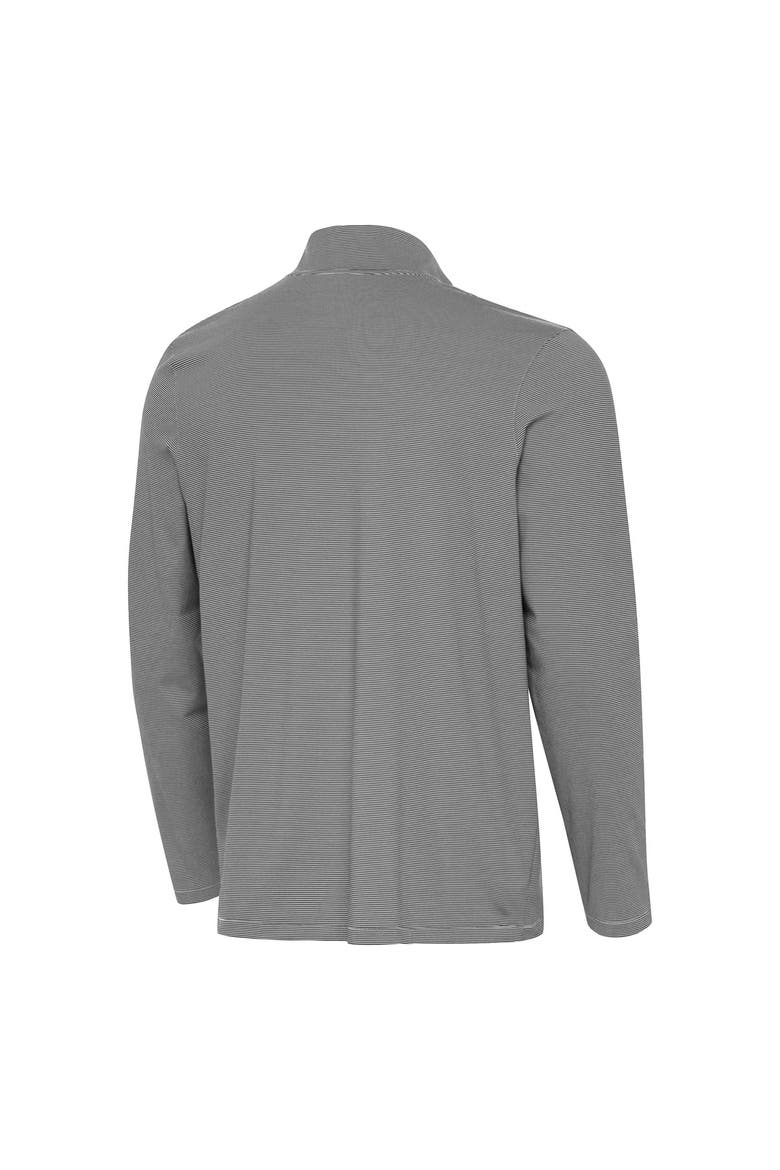 Men's Antigua Black New York Knicks 2026 NBA Finals Champions Official Twine Quarter-Zip Pullover, Alternate, color, Black