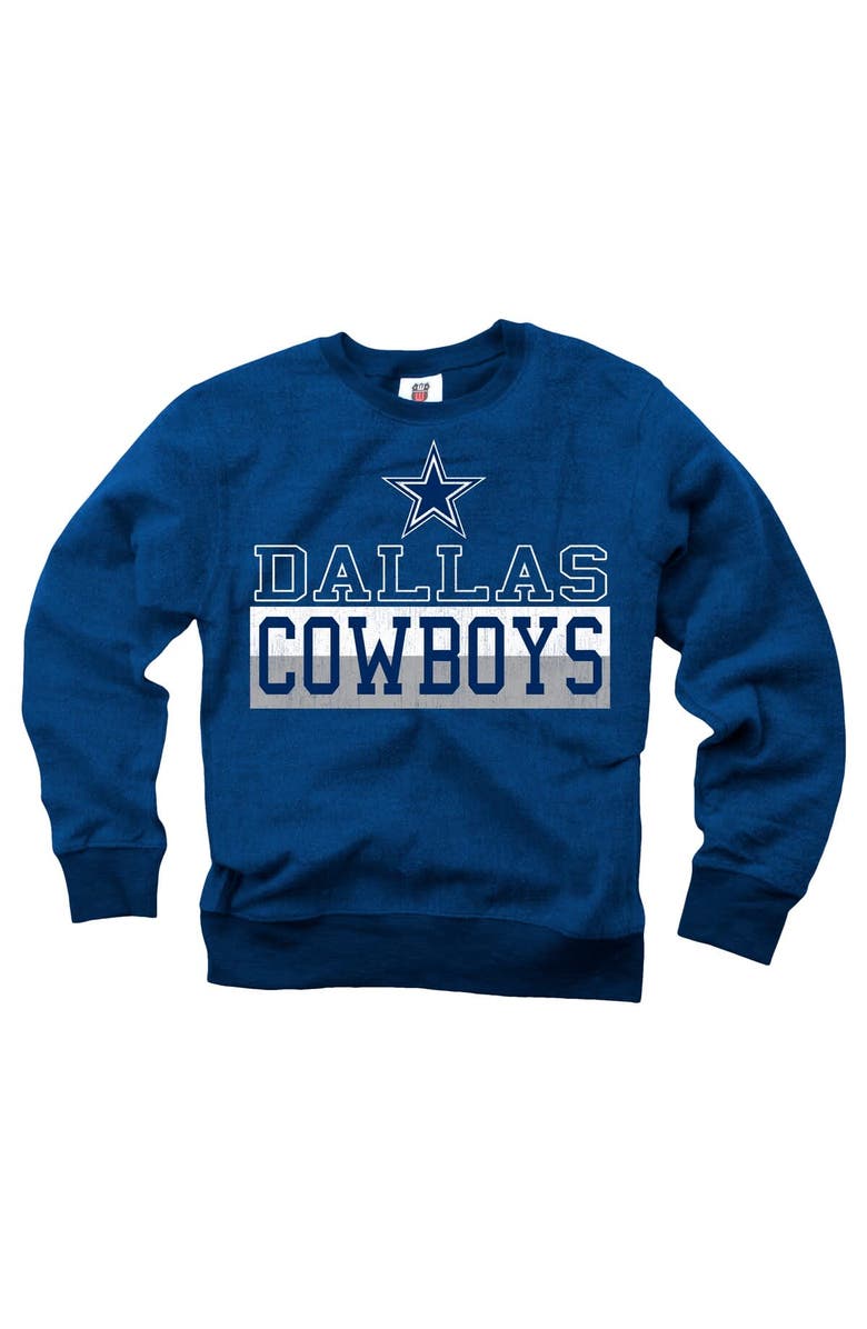 Wes & Willy Youth Wes & Willy Navy Dallas Cowboys Reversible Fleece Pullover Sweatshirt, Alternate, color, Navy