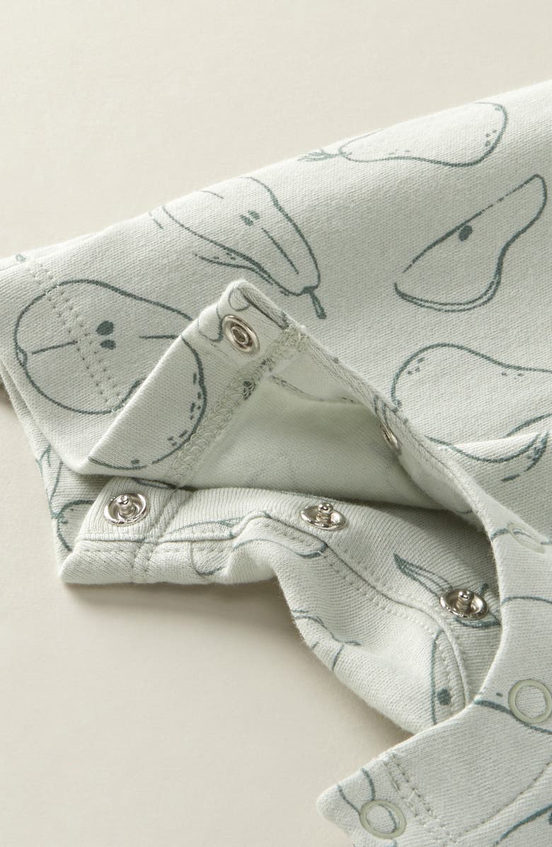 Nordstrom Print Romper & Hat Set, Alternate, color, Green Hush Sketchy Pears