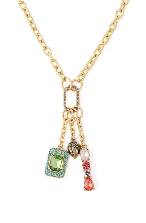 Stone Eagle Charm Necklace