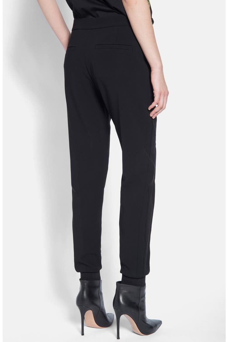 Crepe Pants, Alternate, color, BLACK