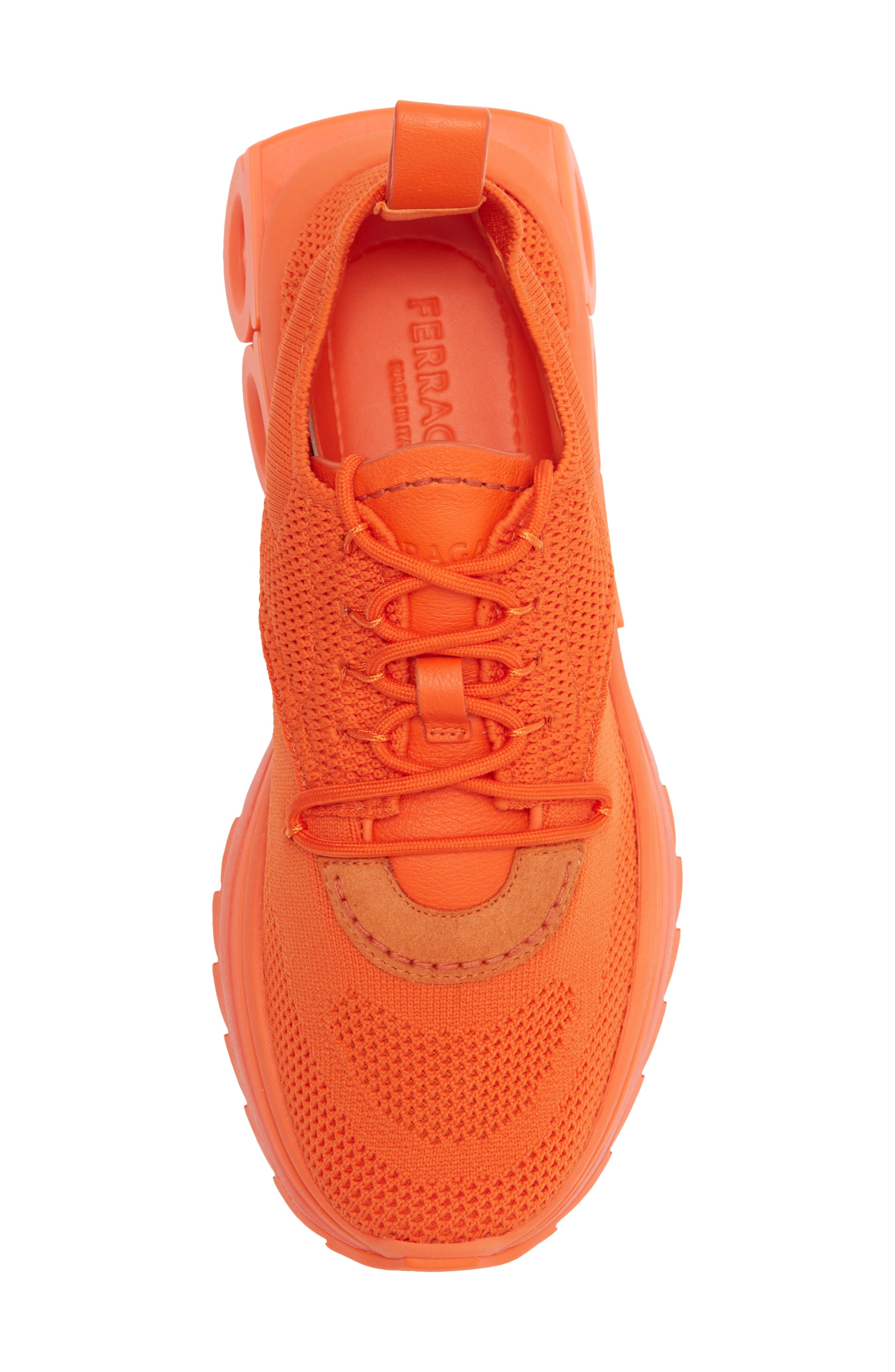 Nima Knit Low Top Sneaker, Alternate, color, ORANGE