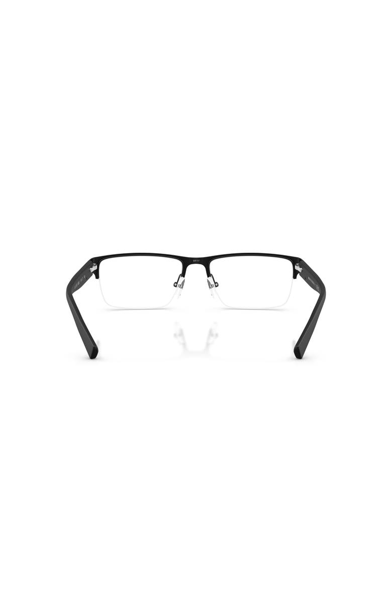 Armani Exchange 54mm Rectangle optical glasses, Alternate, color, Black
