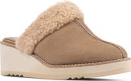 Donald Pliner Elate Faux Shearling Trim Wedge Mule
