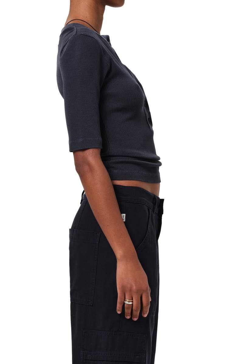 Citizens of Humanity Nali Rib Henley, Alternate, color, Charcoal