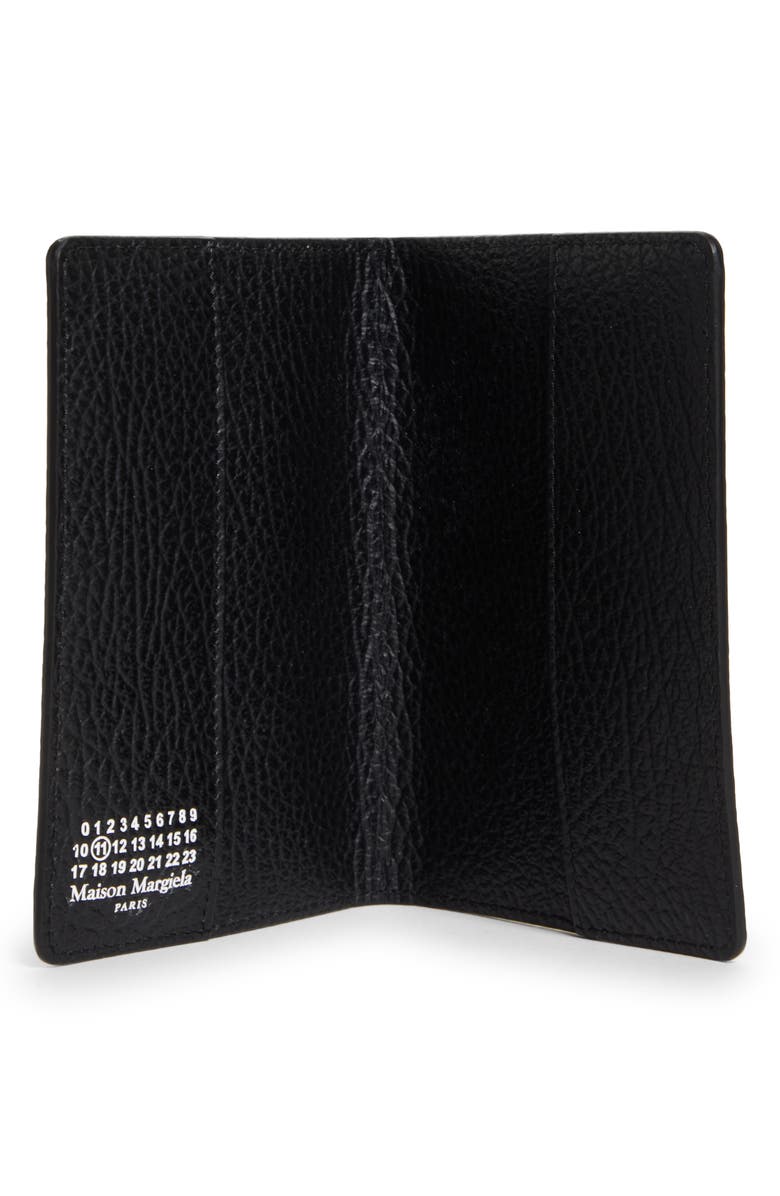 Maison Margiela Pebbled Leather Passport Cover, Alternate, color, 