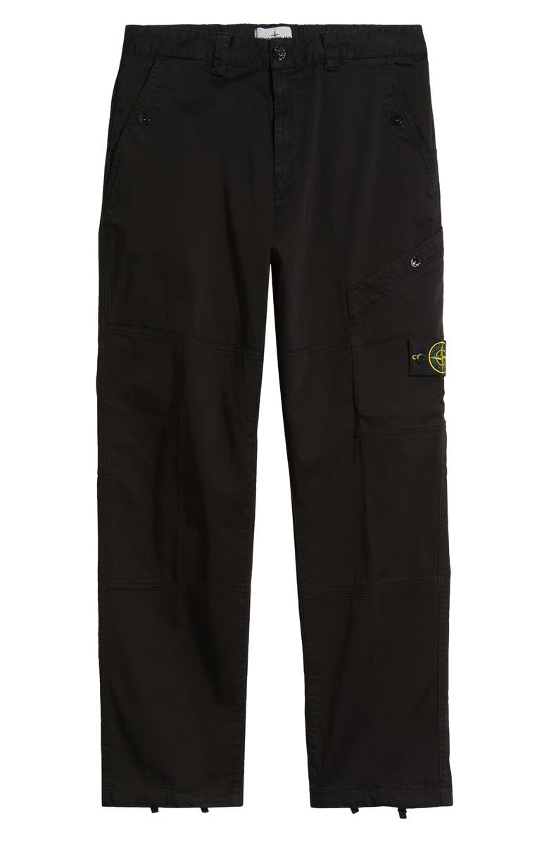 Stone Island Regular Fit Stretch Cotton Cargo Pants, Alternate, color, V0029 Black