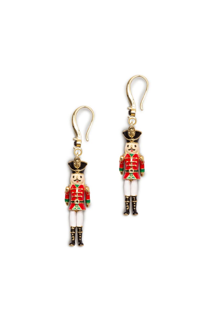 Bill Skinner Studio Nutcracker Stud Earrings, Main, color, Nutcracker