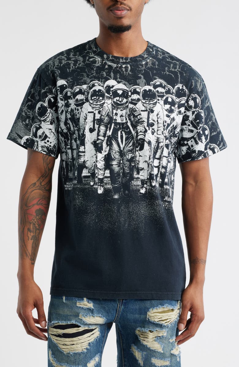 Billionaire Boys Club Armagedon Oversize Graphic T-Shirt, Main, color, Black